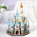 Miniatyrbillede 2 af 5: Verdensarkitektur Forlystelsespark Stort Drømmeslot Model (5297 stk.) DIY Mikro Mini Klodser Byggelegetøj til Børn og Voksne
