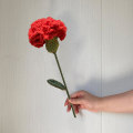 Miniatyrbild 3 av 5: Konstgjorda blommor nejlikor födelsedagspresenter, för alla hjärtans dag bröllopsdag födelsedag unika dejtingpresenter red