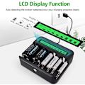 Miniatyrbillede 3 af 5: USB LCD Batterioplader til AA AAA CD Ni-MH Ni-CD Genopladeligt Batteri