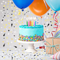 Miniatyrbilde 2 av 5: 60-årsdag dekorasjon, borddekorasjon til 60-årsdag, borddekorasjon til minnedag (svart gull sølv)