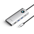 Miniatyrbild 1 av 5: 8 i 1 Dockningsstation HD+VGA PD 100W Laddning Gigabit Ethernet Multifunktionell Typ-C Hub Silver