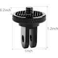 Miniatyrbillede 3 af 5: Stativmonteringsadapter, Kameramonteringsadapter, 1/4\" -20 Stativadapter Kompatibel med Gopro Hero Sony Xiaomi yi Sjcam