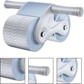 Miniatyrbillede 3 af 5: Ab Roller Træningsudstyr Automatisk Tilbagespring Abdominal Hjul AB Roller Core Træningsudstyr ABs Roller Hjul Gym Tilbehør Træning Hjemme Grey