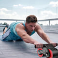Miniatyrbillede 5 af 5: Ab Roller Træningsudstyr Automatisk Tilbagespring Abdominal Hjul AB Roller Core Træningsudstyr ABs Roller Hjul Gym Tilbehør Træning Hjemme Red