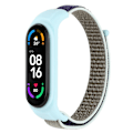 Pikkukuva 2 / 4: Säädettävä Nylon Sportti Ranneke Xiaomi Mi Band 3/ Band 4/Band 5/Band 6/Band 7 -älykelloille Silikonikotelolla Brown  Gray  Blue