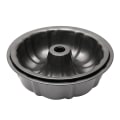 Miniatyrbilde 1 av 5: 9-tommers non-stick kakeformer, 8 kopper premium riflede kakeformer for baking, kraftig karbonstål tubeform - 2 stk