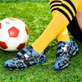 Miniatyrbillede 5 af 5: FG/AG Spike Cleats Børnefodboldstøvler Træningssko Drenge Piger Atletik Sportssko Udendørs blue EU32