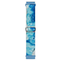 Miniatyrbillede 3 af 3: Nylon Urrem til Coros Pace 2/Apex 42mm, 20mm Mønstret Justerbar Flettet Løkke Rem Ocean Blue