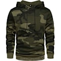 Miniatyrbillede 1 af 5: Herre Hættetrøjer Pullover Camo Hættetrøje Patchwork Top Langærmet Hættetrøje
