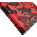 Pikkukuva 1 / 5: Camouflage Vinyyli Autoteippi, 152cm X 30cm Vedenpitävä Vinyyliteippi Pvc Camouflage Autotarra Automaalisuojakalvo, punainen