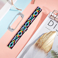 Miniatyrbillede 4 af 5: Udskiftningsurrem til Xiaomi Mi Band 7, nylonflettet elastisk justerbar løkke Style 14