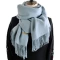 Dam Cashmere Ullhalsduk, Sjalar, Stoles, Wraps Blue-gray
