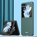 Pikkukuva 2 / 5: Ohut Mattapintainen Läppäkotelo Samsung Galaxy Z Flip 5:lle, Yksivärinen Kova PC Iskunkestävä Galaxy Z Flip 5 Kotelo Green