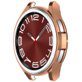 Miniatyrbild 4 av 5: Anti-drop TPU-klockfodral för Samsung Galaxy Watch6 Classic 43mm, ihålig skyddande ram Rose Gold
