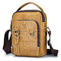 Miniatyrbild 1 av 5: BULLCAPTAIN 0300 Messenger Bag i toppskiktsläder, retro, enkel axelväska för män Brown