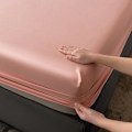 Miniatyrbild 3 av 5: Sänglakan - Enkelsänglakan med djup ficka - Passar madrass - Endast ett lakan pink 200*220 30
