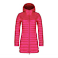 Miniatyrbillede 5 af 5: Efterår og vinter ny mode dunjakke kvindelig tynd sektion lang sektion hætteklædte koreansk version af den slanke store størrelse simple jakke Wine Red M