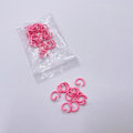 Miniatyrbillede 2 af 5: 100 stk. slikfarvede åbne springringe 1,2x10 mm splitringe DIY smykkefund til choker halskæder armbåndsfremstilling blandede farver