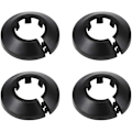 Pikkukuva 1 / 5: 4 kpl Seinälaipan ulkohalkaisija Laippa Helppo asennus Muovinen patterin peitelevy Vesiputken viemärilinjan suojus Kaulus Seinäputken suojus Koristelu Pi Black 16mm