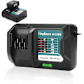 Miniatyrbillede 1 af 5: 10.8V~12V Lithium Batterioplader til Makita, DC10WD DC10SB DC10WC BL1015 BL1016 BL1021B BL1041B Oplader Udskiftning til Makita Sort