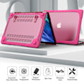 Pikkukuva 3 / 5: PC-läppärikotelo jalustalla MacBook Air 13\" A1932/A2179/A2337 -malleille, Suojaava kannettavan tietokoneen suojus Rose