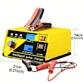 Miniatyrbillede 5 af 5: Bilbatterioplader 260W 12V/20A 24V/15A Lithium Batterioplader Auto Batterioplader Vedligeholder Til Bil Båd Motorcykel Blybatteri EU plug