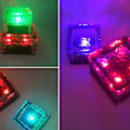 Miniatyrbillede 4 af 5: Solcellelamper - Solcelle Isterning Lamper Landskab Sti Vandtæt Lampe Til Udendørs Have Gårdhave Xixi red