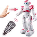 Miniatyrbild 1 av 5: RC-robotleksaker för barn, programmerbar smart fjärrstyrd robotleksak, intellektuell styrning, laddningsbar, gående dansande robot med geststyrning