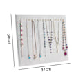 Miniatyrbild 5 av 5: 17 krokar Halsband Display Stativ Sammet Halsband Stativ Örhänge Smycken Display Stativ(17 Krokar Halsband Display) Black