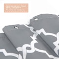 Miniatyrbillede 4 af 5: Bruseforhæng, Badeværelsesforhæng med 12 Kroge, Vandtæt Polyester Grey Geometric