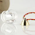 Miniatyrbilde 5 av 5: 2 stk. tomme, klare akrylflasker med gyldne bøylehetter for anheng DIY smykkelaging oppbevaring style3