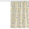 Duschdraperi 100 X 200cm Växter Blommor Tjock Polyestertyg Mögelbeständig Duschdraperifoder För Badrumsdekor Vattentät Badgardin Med