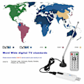 Miniatyrbilde 4 av 5: USB 2.0 Tuner DVB-T2 / DVB-T DVB-C DAB SDR FM USB-pinne Digital HDTV F Bærbar PC