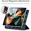 Miniatyrbild 3 av 5: Magnetiskt fodral för Acsergery iPad Pro 12,9 tum /2020/2018 (5:e generationen/4:e generationen/3:e generationen), smart present