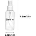 Miniatyrbilde 2 av 5: 30-pakning 30 ml (1 oz) Fine Mist Mini Klare Sprayflasker med Pumpespraykork, Gjenfyllbare-Gjenbrukbare Tomme Plastflasker