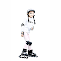 Miniatyrbild 2 av 5: Justerbara Inline-skridskor Led Inline-skridskor Black S