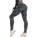Pikkukuva 1 / 5: Naisten Camo Saumattomat Treenileggingsit Kuntosalille, Juoksuun ja Joogaan
