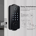 Miniatyrbillede 3 af 5: Automatisk fingeraftrykslås WiFiTTLOCK Bluetooth kombinationslås elektronisk trædørslås