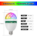 Miniatyrbild 3 av 5: 3-pack färgskiftande glödlampor E26, RGB flerfärgade skiftande fest LED-lampor stroboskop kristall scenlampor för disco, födelsedagsklubb bar för hemmafester