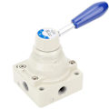 Miniatyrbillede 4 af 5: 4HV210-08 Luftventil Fittings Kontraventiler 4 Vejs 2 Positioner Håndtag Direkte Virkning 1/4in PT Pneumatisk Ventil 1.5Mpa/215psi