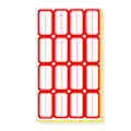Pikkukuva 1 / 5: 140 Arkia, - Tiedostokansio Tarrat, vedenpitävä Tarra Nimi Tarra Kotiin - Punainen/sininen style 2 Red 100 sheets