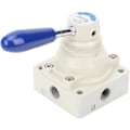 Miniatyrbillede 1 af 5: 4HV210-08 Luftventil Fittings Kontraventiler 4 Vejs 2 Positioner Håndtag Direkte Virkning 1/4in PT Pneumatisk Ventil 1.5Mpa/215psi