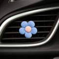 Pikkukuva 5 / 5: 6 kpl Auton tuuletusaukkojen klipsit Värikkäät Daisy-autonraikastimet Tuuletusaukon koristelu Söpöt autotarvikkeet Auton sisustus Tytöille Naisille