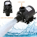 Miniatyrbilde 2 av 5: RV Vannpumpe Ultrastille DC 12V Mini Børsteløs Motor Senkbar Vannpumpe 800L/T Hage Bærbar 196.85tommer For Kjølesystem Fontener Varmeapparat