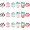 Miniatyrbild 1 av 5: 18 st 3 stilar Dessert Silikon Fokusbönder Cup Cake Doughnut Silikonpärlor Cola Gummipärlor för Pärlpennor Nyckelringar Halsband Smycken Tillverkning Cra