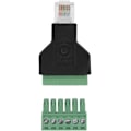 Pikkukuva 3 / 5: Kaapeliäänisovitin, Ethernet RJ12 6P6C uros - 6-nastainen ruuviliitinsovitin