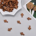 Miniatyrbillede 4 af 5: 200 stk. Acsergery Gave Naturlige Trækors Med 1,8 mm Hul Trækorsperler