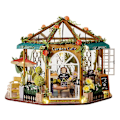 Miniatyrbild 1 av 5: Gör-det-själv miniatyrset trädgårdshus LED modellbyggnadssats hobbyhantverk heminredning - julklapp födelsedagspresenter till pojkar flickor kvinnor vänner