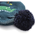 Miniatyrbild 3 av 5: Pojkar Vintermössor Och Handskar Tted Mjuk Pom Pom Mössa Barn Söta Dinosaurie Mössa Småbarn Present