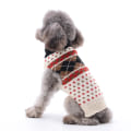Miniatyrbillede 1 af 4: Katte Hunde Sweater Jul Julemand Kæledyr Kat Vinter Strik Varmt Tøj (beige Jacquard)